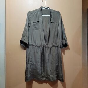 Diane Von Furstenberg Anina Silky Olive Green Dress Guestimate Size M (?)